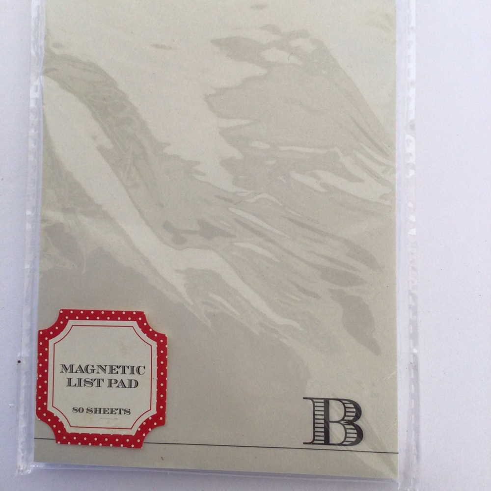 TARGET MONOGRAM B MAGNETIC NOTE PAD NWT - Picture 4 of 4
